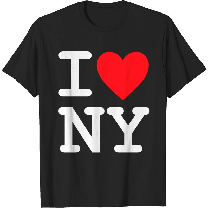 T-Shirt I Love NY pour hommes en noir — T-shirts pour hommes