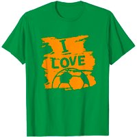 T-Shirt I Love Soccer pour Hommes - Noir — T-shirts pour hommes