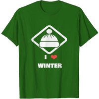 T-Shirt I Love Winter pour hommes