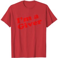 T-shirt I'm A Giver pour hommes en noir
