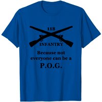 T-Shirt P.O.G. pour hommes en bleu royal — T-shirts pour hommes