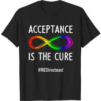 Wear Red Instead Autism Acceptance T-Shirt for Men