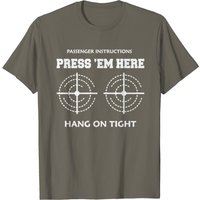 Passenger Instructions T Shirt for Men - Black
