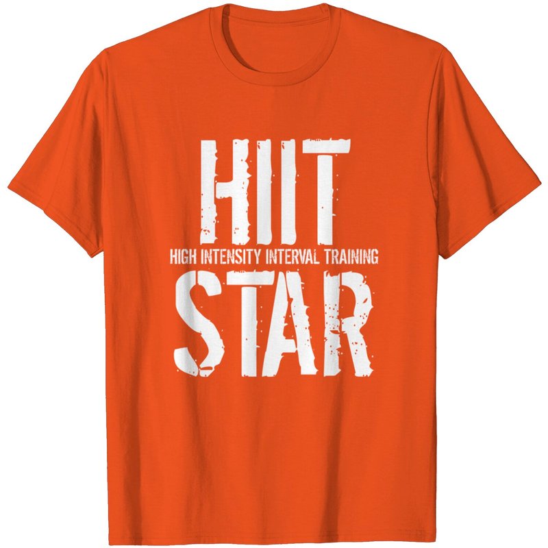 HIIT High Intensity Interval Training Star T Shirt for Men — Mens T Shirts