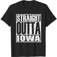 T-Shirt Straight Outta Iowa pour hommes — T-shirts pour hommes