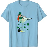 T-Shirt pour Hommes Irish Girl Martini - Saint-Patrick — T-shirts pour hommes
