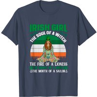 T-shirt Irish Girl pour hommes - Noir — T-shirts pour hommes