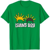 T-shirt graphique Island Boy pour hommes