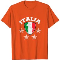 T-Shirt Italia Shield Drapeau Italien pour Hommes