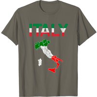 T-Shirt Vintage Drapeau d'Italie pour Hommes