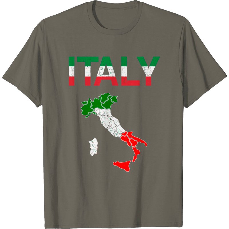 T-Shirt Vintage Drapeau d'Italie pour Hommes — T-shirts pour hommes