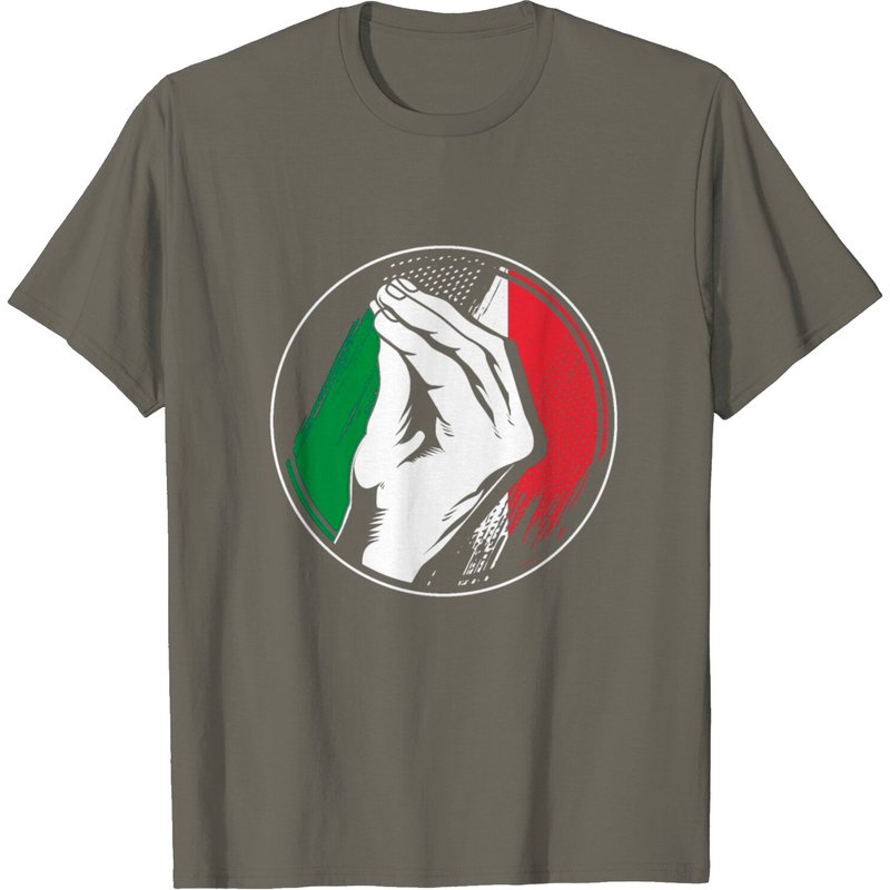 T-Shirt Humoristique Italien Geste de Main pour Hommes — T-shirts pour hommes