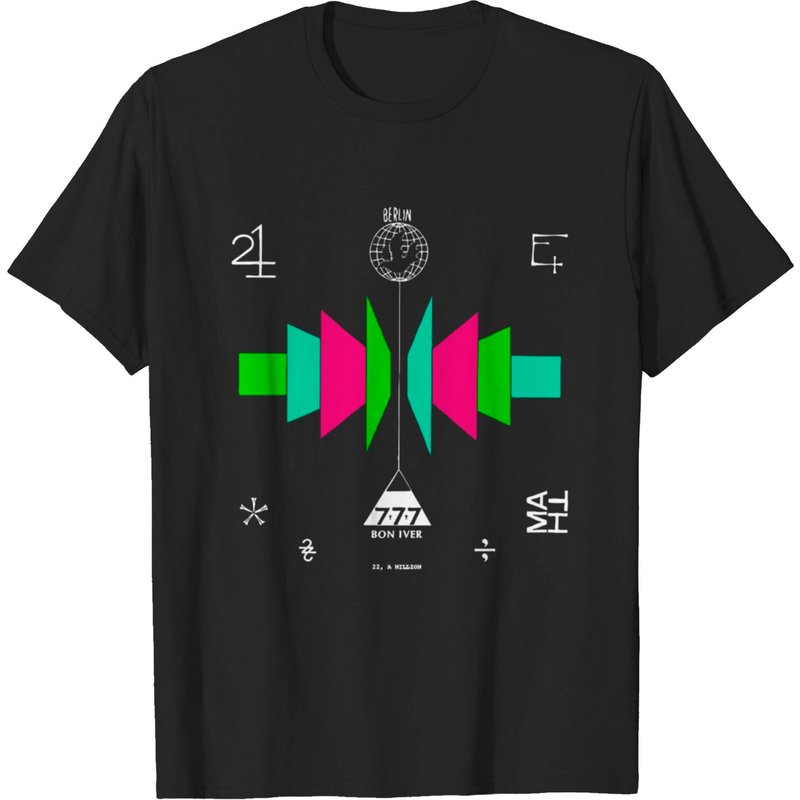 Bon Iver Men's T-Shirt in Black — Mens T Shirts