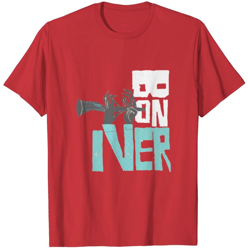 T-Shirt Bon Iver pour hommes - Noir