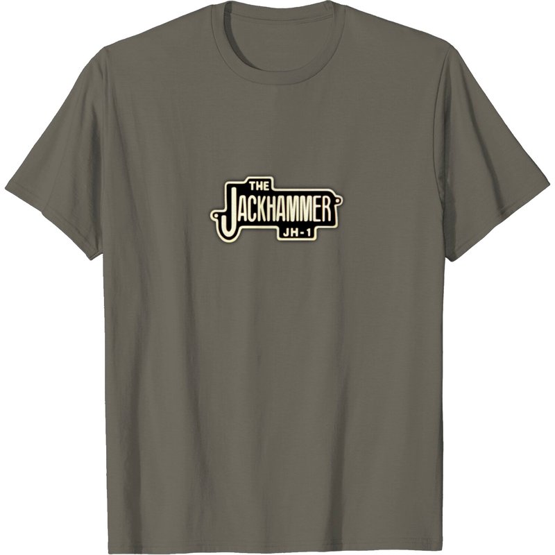 Jackhammer T Shirt for Men in Black