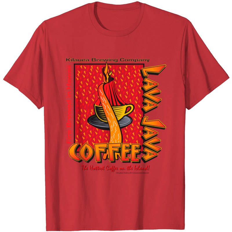 Lava Java Hawaiian Coffee T-Shirt for Men — Mens T Shirts