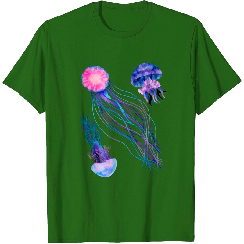 Jellyfish T Shirt for Men in Black — Mens T Shirts