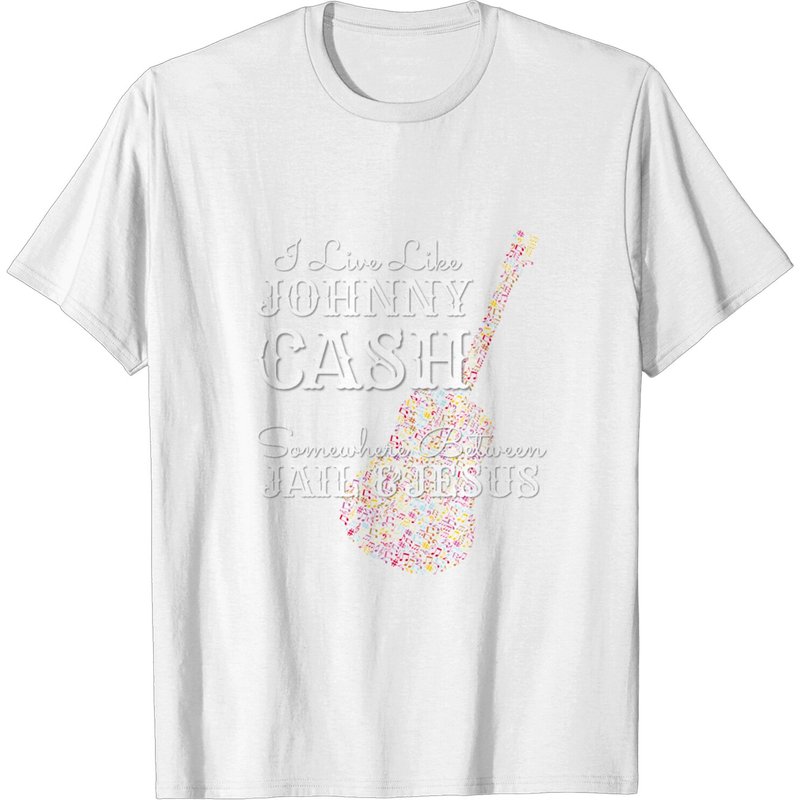 I Live Like A Johnny Cash Men's T-Shirt — Mens T Shirts