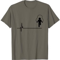 Heartbeat Rope Jumping T Shirt for Men