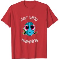 Just Keep Swimming Men's T Shirt in Black