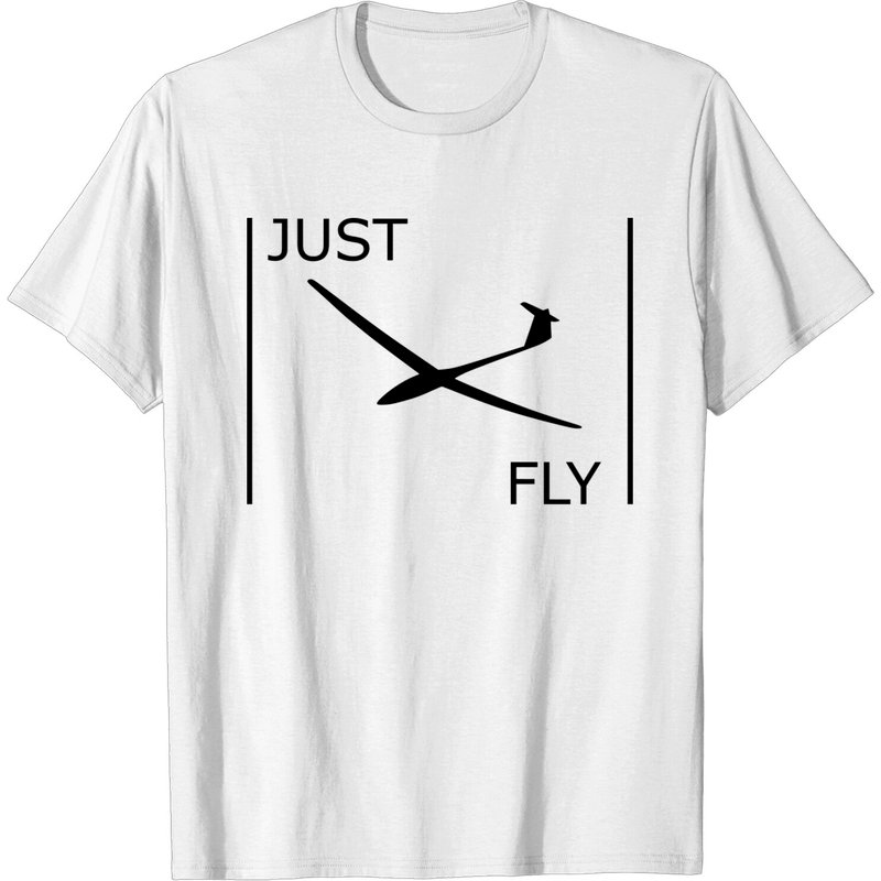 T-shirt pilote de planeur Just Fly pour hommes — T-shirts pour hommes