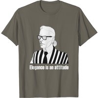 Karl Lagerfeld Elegance Is An Attitude T Shirt for Men — Mens T Shirts