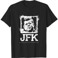 T-Shirt JFK pour Hommes en Noir