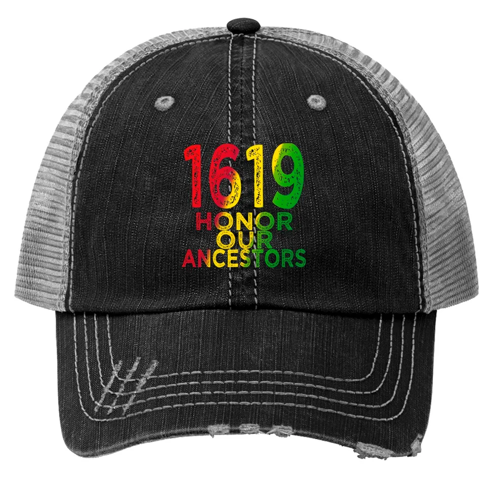 Casquette Trucker 1619 Our Ancestors Project pour le Mois de l'Histoire des Noirs — Casquette de baseball