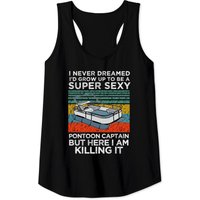 Men's I Never Dreamed I'd Grow Up to Be Pontoon Captain Tank Top — Mens T Shirts