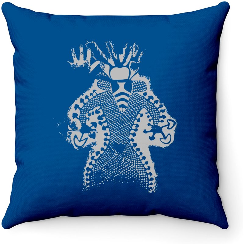 Coussin décoratif Mushroom Shaman Man Art rupestre Tassili de 11000 ans — Coussins décoratifs