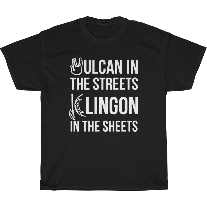 T-shirt Vulcan In The Streets, Klingon In The Sheets pour hommes — T-shirts pour hommes