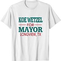 T-Shirt Homme Koe Wetzel For Mayor Longview TX — T-shirts pour hommes