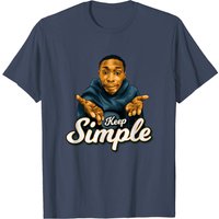T-Shirt Khaby Lame pour hommes en noir — T-shirts pour hommes
