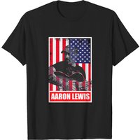 Aaron Lewis Vintage America Flag T-Shirt for Men — Mens T Shirts