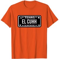T-shirt El Cuhh Plaque d'Immatriculation du Texas pour Hommes