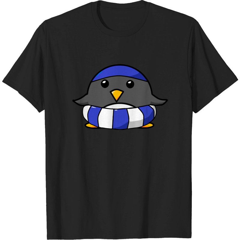 Lifebelt Penguin Blue Swim and Sports T-Shirt for Men