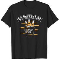 T-shirt Bucket List pour hommes - Noir — T-shirts pour hommes