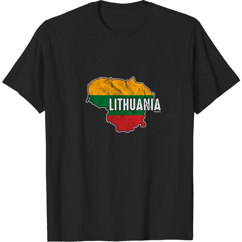 T-shirt pour hommes avec le drapeau de la Lituanie — T-shirts pour hommes