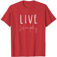 T-Shirt pour hommes Live Simply en noir