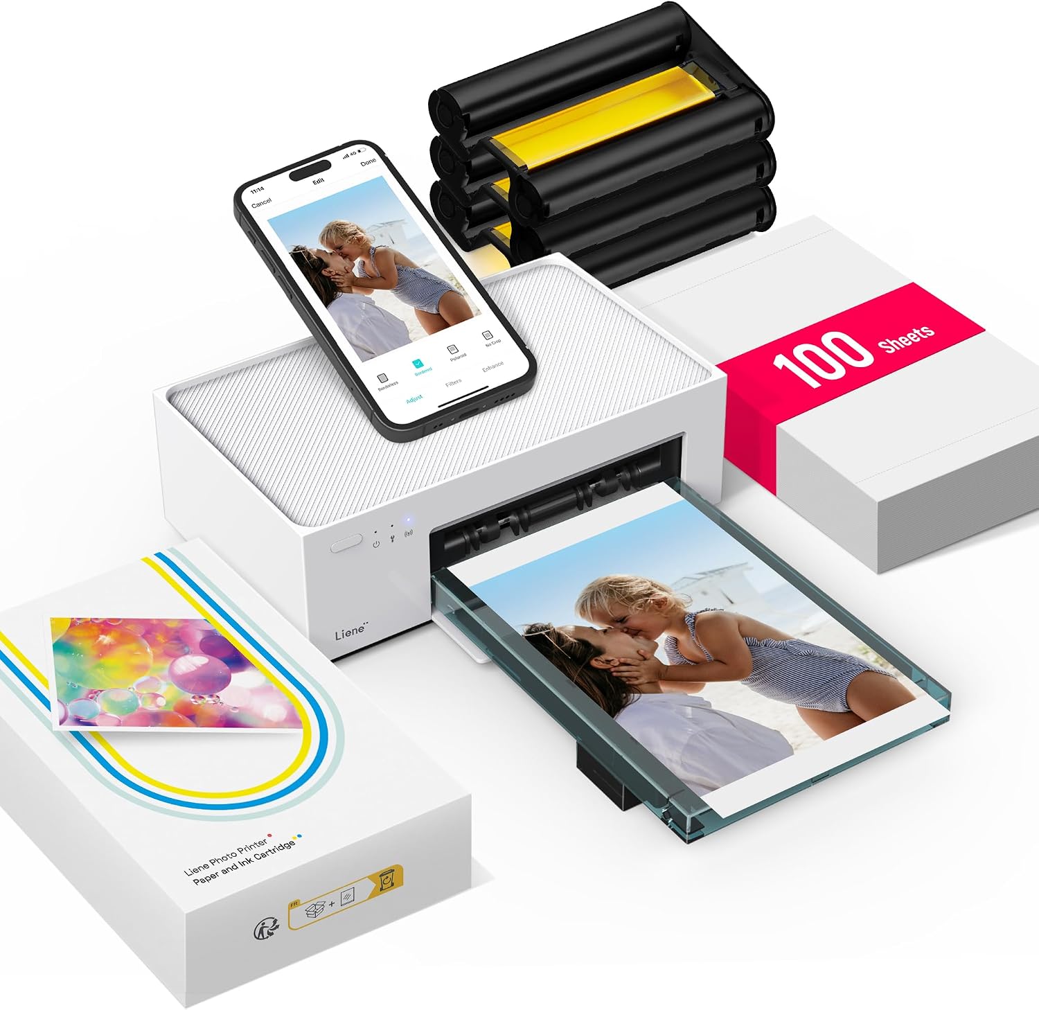Imprimante Photo Portable Liene 4x6'' pour iPhone et Android — Imprimante photo
