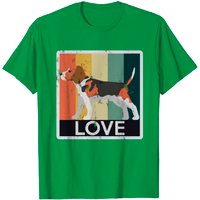 T-Shirt à Manches Longues Vintage Beagle pour Hommes — T-shirts pour hommes