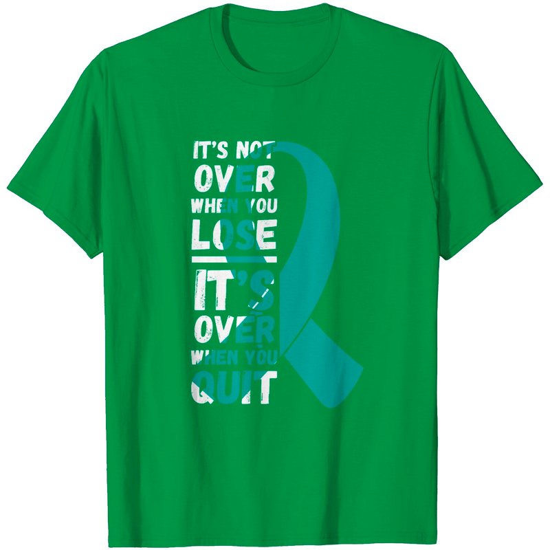 T-shirt Homme Its Over When You Quit Not When You Lose