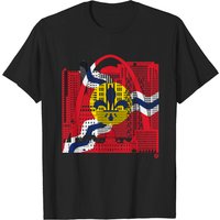 St Louis Skyline Squared Flag T Shirt for Men — Mens T Shirts