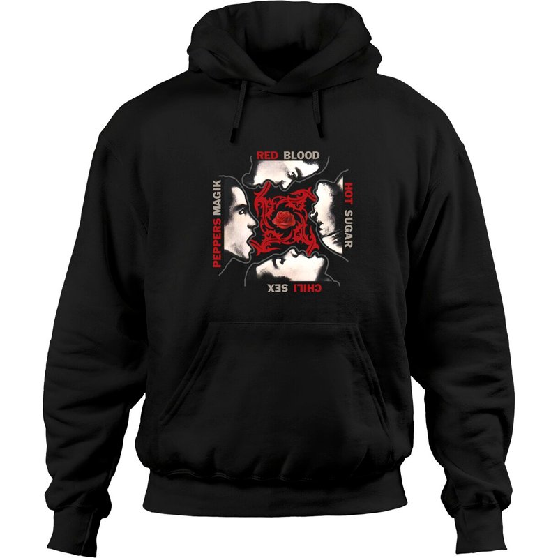 Hoodie Unisexe Noir Red Hot Chili Peppers — Sweats à capuche pour hommes