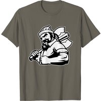 T-shirt Lumberjack Noir et Blanc pour Hommes