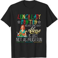 T-Shirt Lunch Lady Besties pour hommes en noir — T-shirts pour hommes