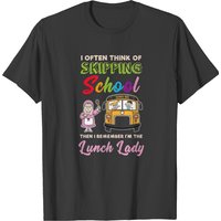 T-Shirt Cadeau Amusant pour Dame de Lunch Scolaire pour Hommes — T-shirts pour hommes