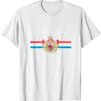 Luxembourger Flag Shirt with Emblem for Men