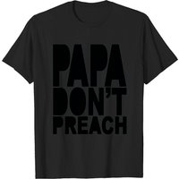 T-shirt pour hommes avec design Madonna Papa Dont Preach des années 80 — T-shirts pour hommes
