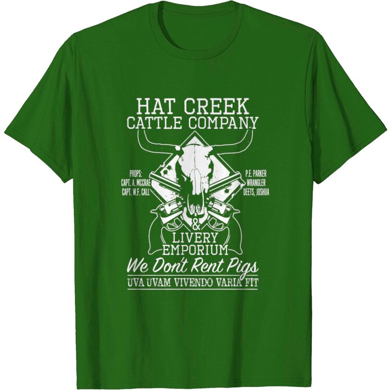 T-Shirt pour hommes Hat Creek Cattle Company en noir